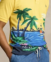 Polo Ralph Lauren Men's Big & Tall Beach-Print Cotton Mesh Shirt