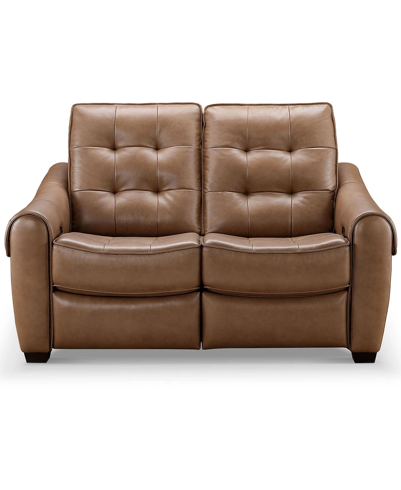 Abbyson Living Berry 62" Leather Power Reclining Loveseat