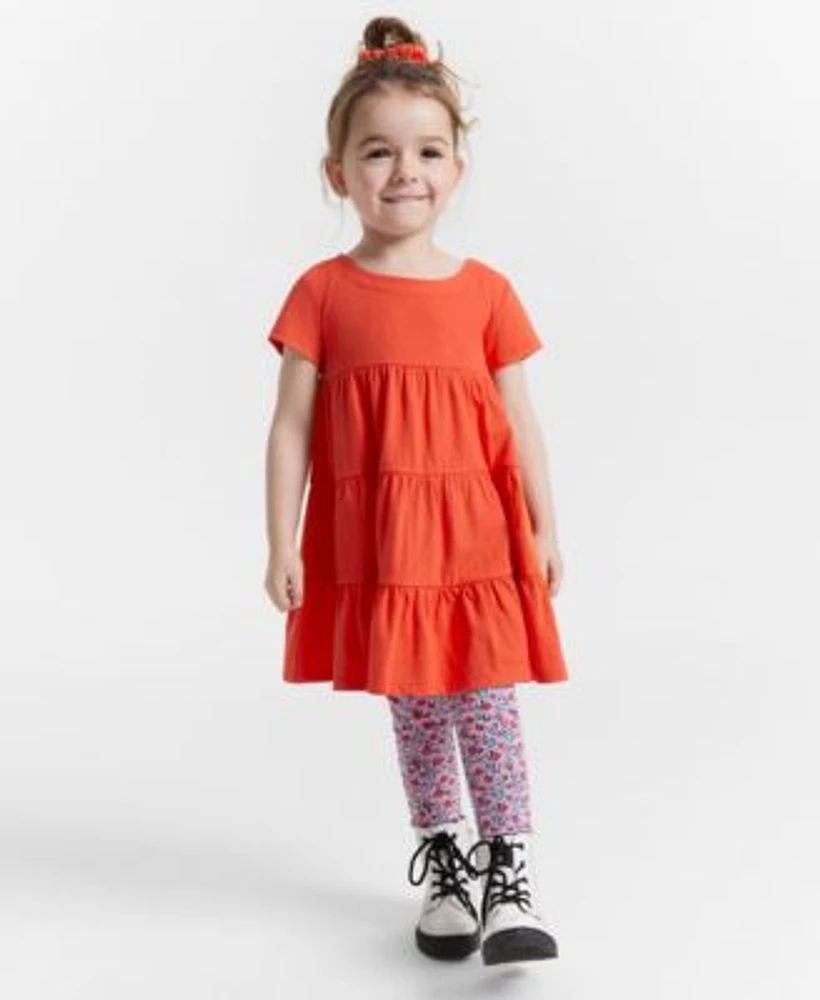 Epic Threads Toddler Girls Tiered Dress Ditsy Floral Full Length Leggings Created For Macys