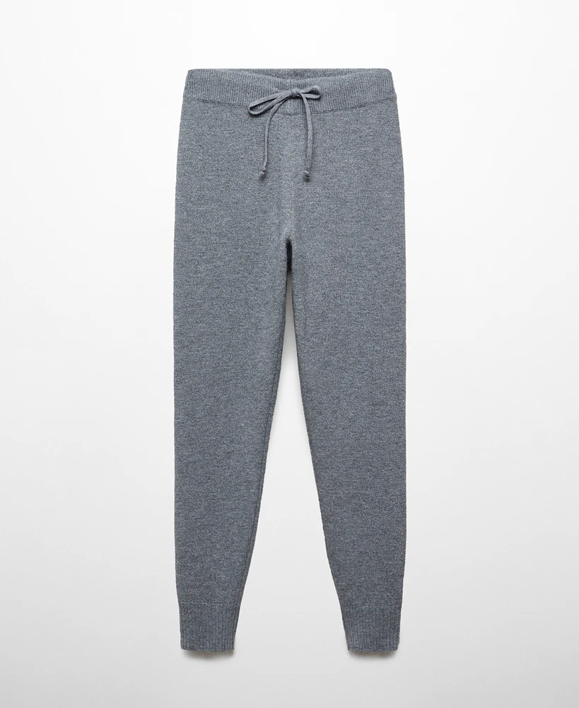 Mango Women's Knit Jogger-Style Trousers