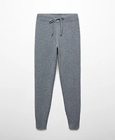 Mango Women's Knit Jogger-Style Trousers