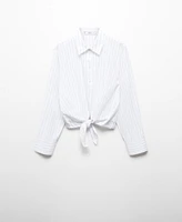 Mango Women's Stripped Knot Shirt