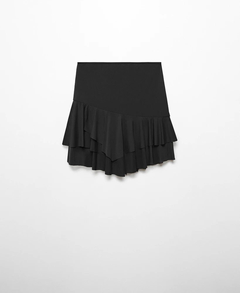 Mango Women's Asymmetrical Skirt