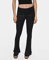 Mango Women's Flared Satin Pants