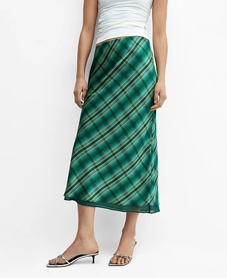 Mango Women's Printed Midi Skirt