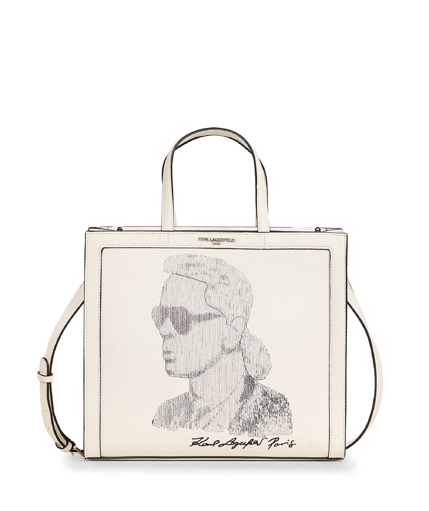 Karl Lagerfeld Paris Noveau Medium Leather Tote