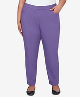 Alfred Dunner Plus Charm School Classic Charmed Average Length Pant