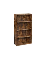 Slickblue Open Bookcase With Adjustable Storage Shelves, Floor Standing Unit-4 Shelves