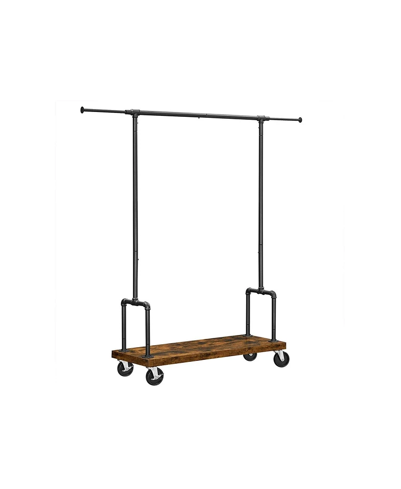 Slickblue Rolling Clothes Rack, Garment Rack for Hanging Clothes with Wheels