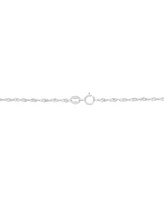 Singapore Chain 20" Strand Necklace (1-1/3mm) in 14k White Gold