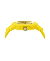 Versus Versace Men's Tokyo Silicone Date Quartz Yellow Silicone Strap 43mm