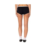 Edikted Women's Mariana Pointelle Micro Shorts