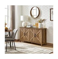 Slickblue Buffet Cabinet, Sideboard, Credenza, Kitchen Storage Cabinet, with Adjustable Shelves