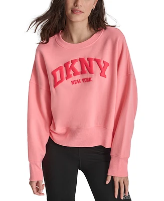 Dkny Sport Women's Varsity Puffed Logo Sweatshirt