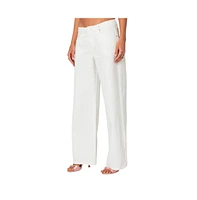 Women's Bow Pocket Relaxed Jeans