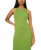 1.state Women's Rib Knit Cutout Sleeveless Cotton Bodycon Dress