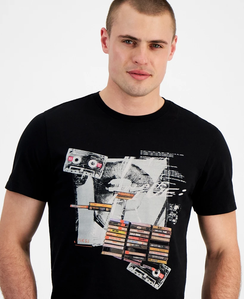 Guess Men's Radio Collage T-Shirt