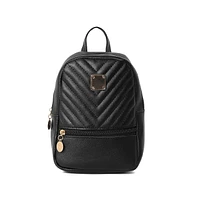 Haute Sauce Women's Chevron-Quilted Backpack