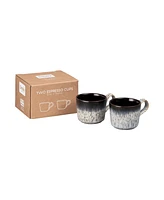 Denby Halo Brew Set of 2 Espresso Cups, Service for 2