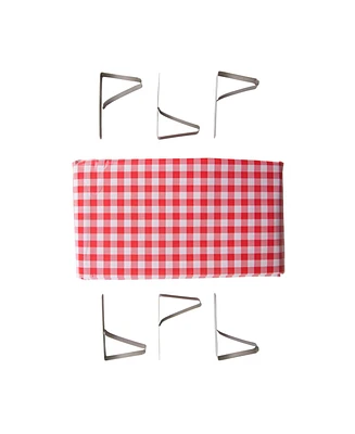 Stansport Picnic Tablecloth with Clamps Combo Pack
