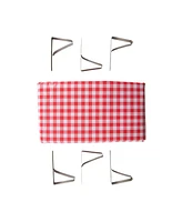 Stansport Picnic Tablecloth with Clamps Combo Pack