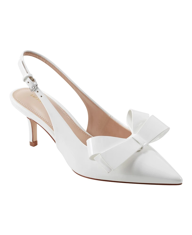 Marc Fisher Women's Allon Bow Slingback Pumps