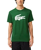 Lacoste Men's Short Sleeve Crewneck Logo Graphic Tech T-Shirt