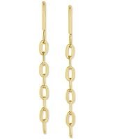 Giani Bernini Polished Chain Link Threader Earrings, Created by Macy's