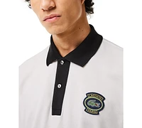 Lacoste Men's Ribbed Short Sleeve Logo Polo Shirt