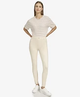 Andrew Marc Sport Women's Light Weight Stretch Twill Full Length Pull on Pant