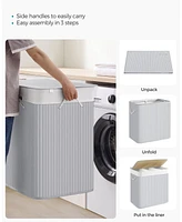 Slickblue 3-Section Laundry Hamper with Lid