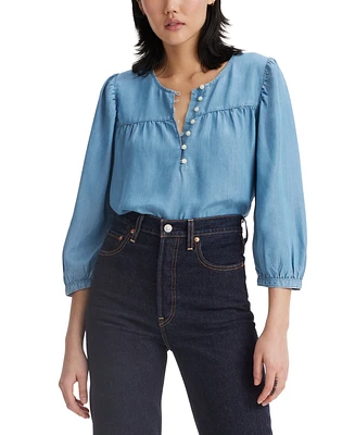 Levi's Women's Halsey 3/4-Sleeve Blouse