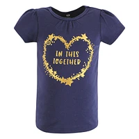 Hudson Baby Girls Short Sleeve T-Shirts, Ice Cream Dino