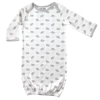 Luvable Friends Baby Girls Baby Cotton Gowns, Bird, 0-6 Months