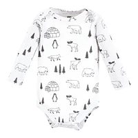Hudson Baby Baby Girls Hudson Cotton Long-Sleeve Bodysuits