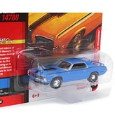 Johnny Lightning 1/64 1970 Mercury Cougar Eliminator (Blue) Classic Gold