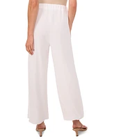 CeCe Women's Overlap Tie Front Wide Leg Soft Pants