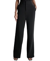 Dkny Women's High-Waist Front-Zip Wide-Leg Pants