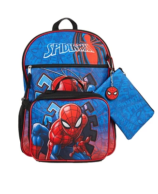 Spiderman Boy's 5 Pc Backpack Set