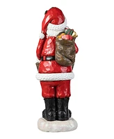 Glitzhome 28''H Mgo Christmas Santa Porch Decor