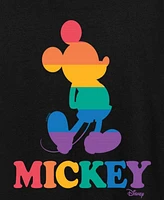 Hybrid Apparel Trendy Plus Pride Rainbow Mickey Mouse Graphic T-Shirt