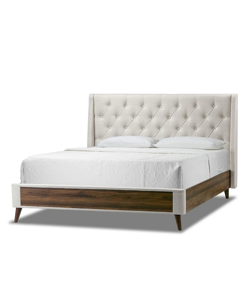 Glamour Home 46.5" Arty Polyester, Rubberwood Twin Bed