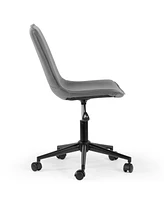 Glamour Home 35.25" Amery Polyester, Metal Task Chair