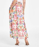 I.n.c. International Concepts Women's Floral-Print Pull-On Flared Maxi Skirt, Created for Macy's