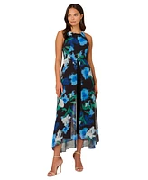 Adrianna Papell Women's Floral-Print Halter-Neck Jumpsuit