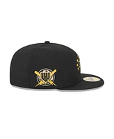 New Era Men's Black York Mets 2024 Armed Forces Day On-Field 59FIFTY Fitted Hat