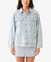 True Religion Women's Oversized Monogram Jimmy Jacket