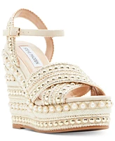 Steve Madden Women's Juniper Raffia Platform Wedge Sandals