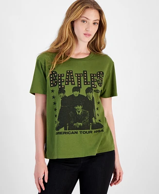 Love Tribe Juniors' The Beatles American Tour Cotton T-Shirt