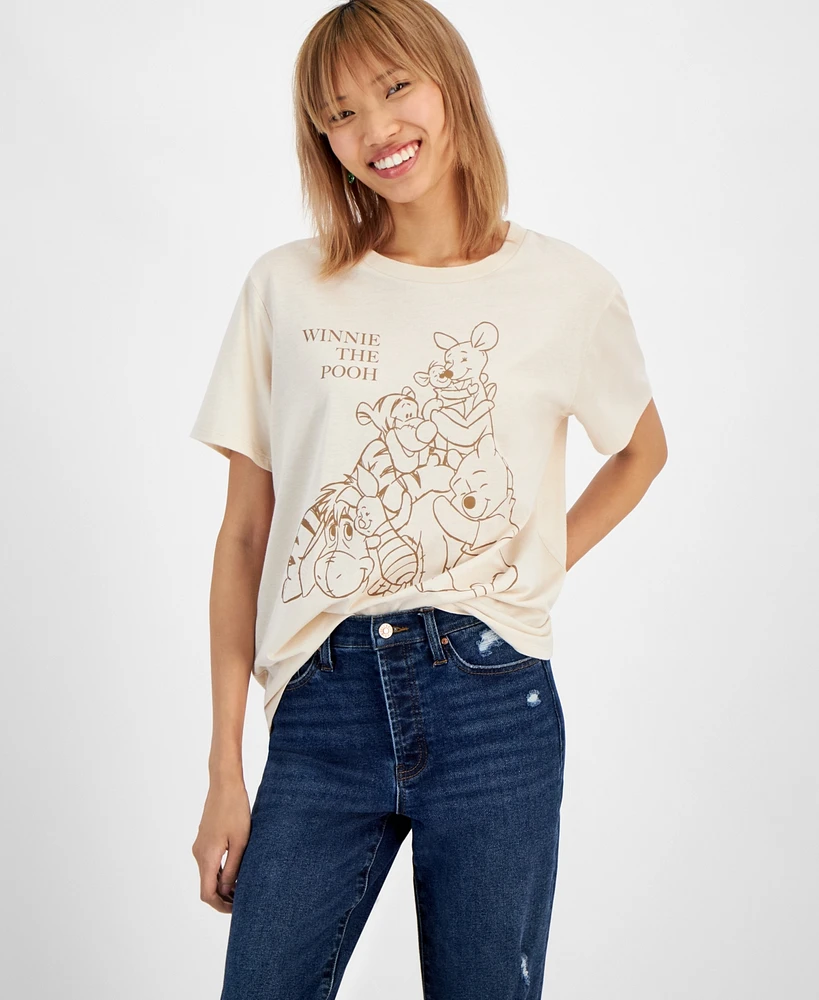 Disney Juniors' Winnie The Pooh Cotton Crewneck Tee